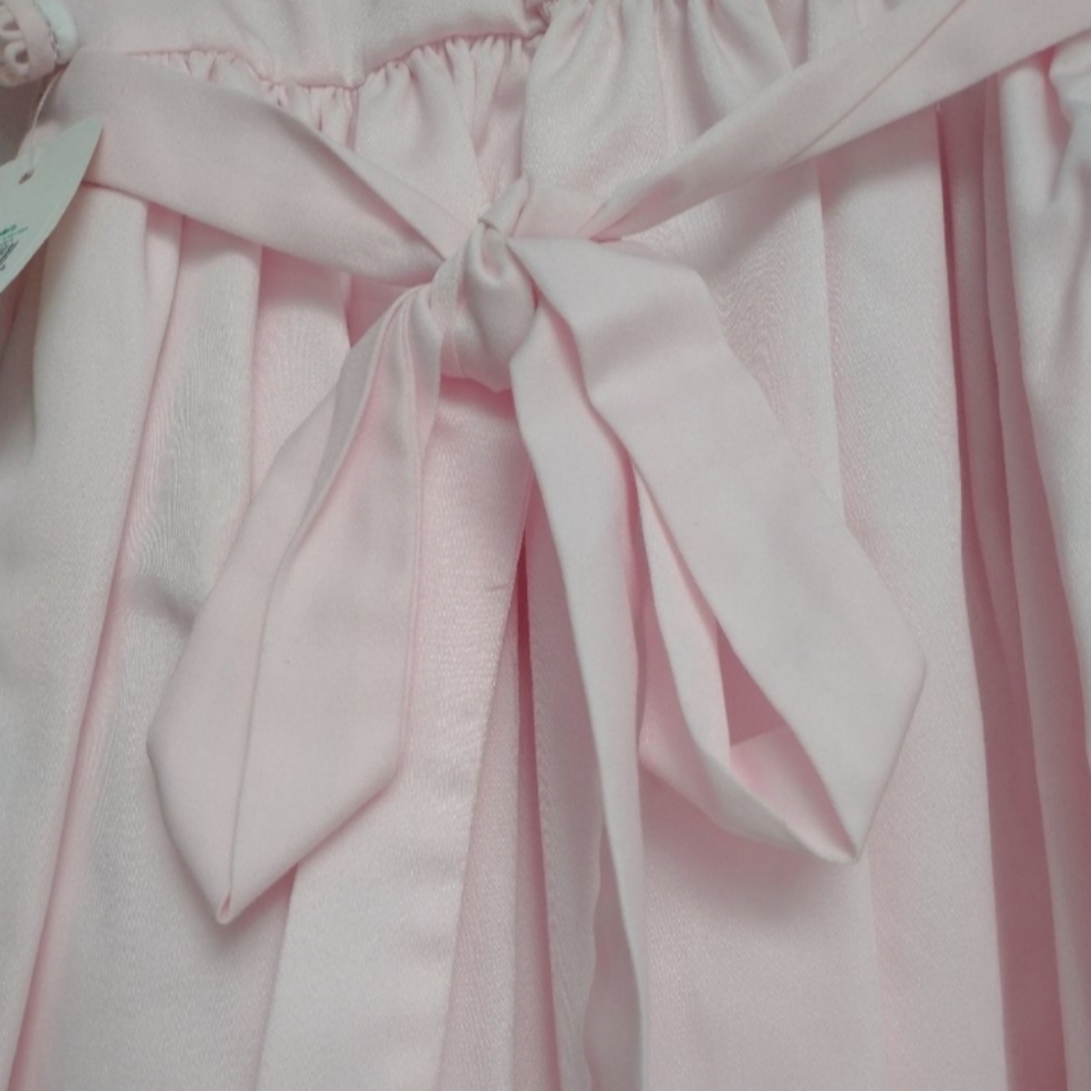 Vintage Dulces Smocked Girls Pink and White Dress, size 24 months - Picture 11 of 14